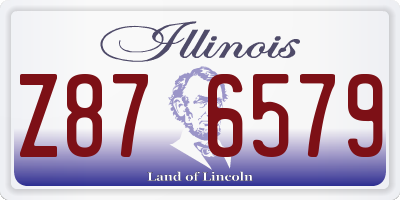 IL license plate Z876579