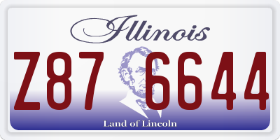 IL license plate Z876644