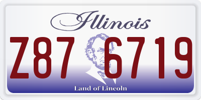 IL license plate Z876719