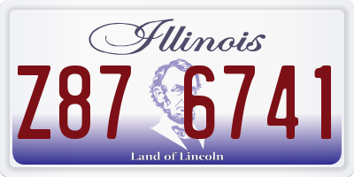 IL license plate Z876741