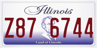 IL license plate Z876744