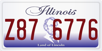 IL license plate Z876776