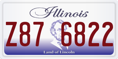 IL license plate Z876822