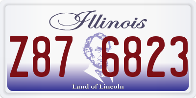 IL license plate Z876823