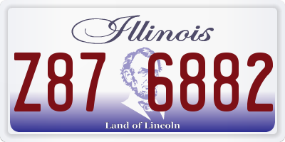 IL license plate Z876882