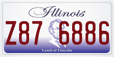 IL license plate Z876886