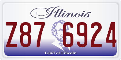 IL license plate Z876924