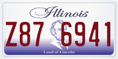IL license plate Z876941