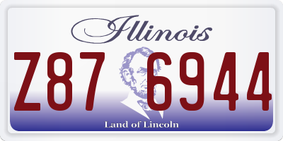 IL license plate Z876944