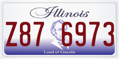 IL license plate Z876973