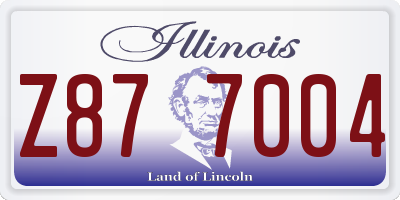 IL license plate Z877004