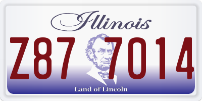 IL license plate Z877014