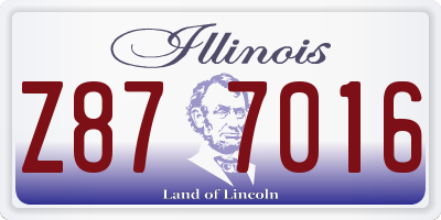 IL license plate Z877016