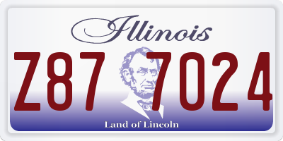 IL license plate Z877024