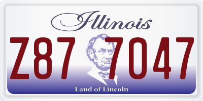 IL license plate Z877047