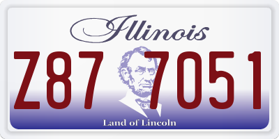 IL license plate Z877051