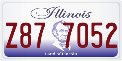 IL license plate Z877052