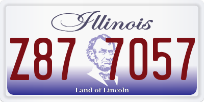 IL license plate Z877057