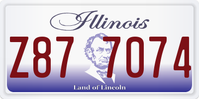 IL license plate Z877074