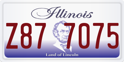 IL license plate Z877075