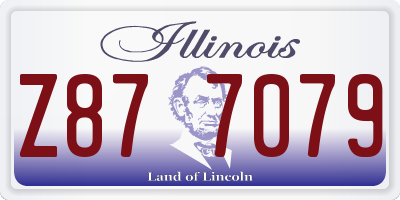 IL license plate Z877079
