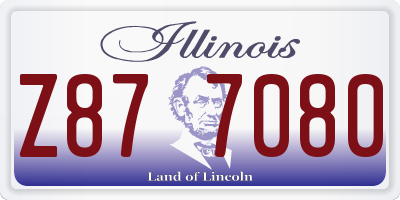 IL license plate Z877080