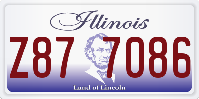 IL license plate Z877086