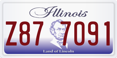 IL license plate Z877091