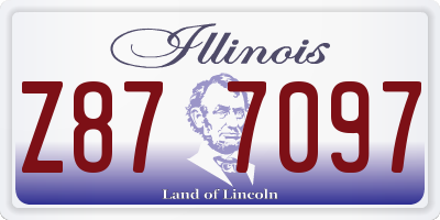 IL license plate Z877097