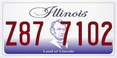 IL license plate Z877102