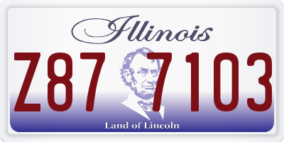 IL license plate Z877103
