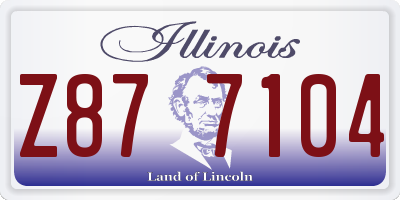 IL license plate Z877104