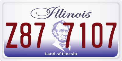 IL license plate Z877107