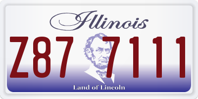 IL license plate Z877111