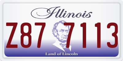 IL license plate Z877113