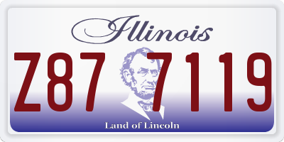 IL license plate Z877119