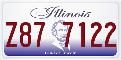 IL license plate Z877122