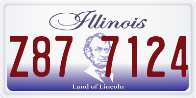 IL license plate Z877124
