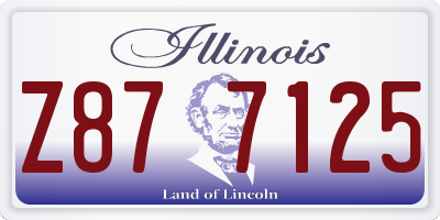 IL license plate Z877125