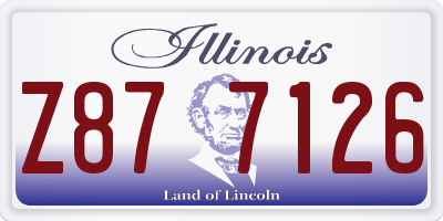 IL license plate Z877126