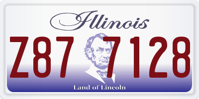 IL license plate Z877128