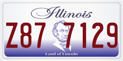 IL license plate Z877129