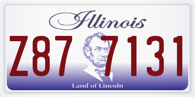 IL license plate Z877131