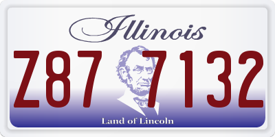 IL license plate Z877132