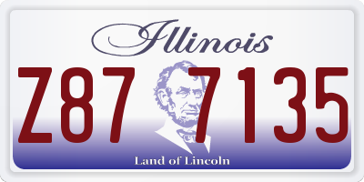 IL license plate Z877135