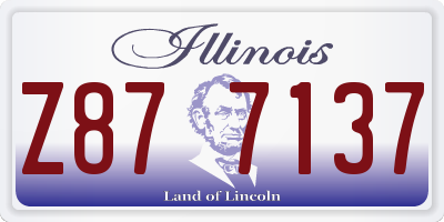 IL license plate Z877137