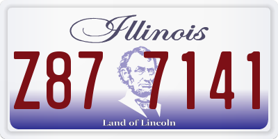 IL license plate Z877141
