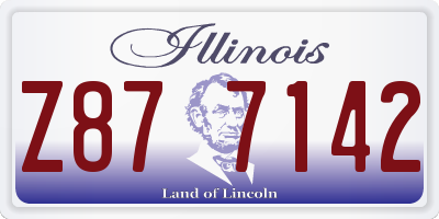 IL license plate Z877142
