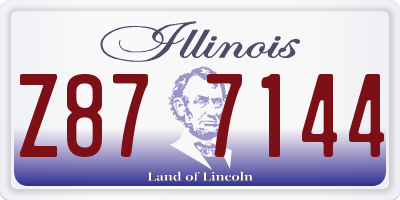 IL license plate Z877144