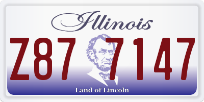 IL license plate Z877147